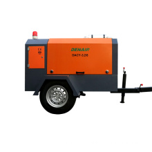 diesel portable screw 8 bar 370 cfm air compressor
